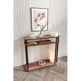 CAPRIO Dresuar Lambader – 85 cm Yükseklik, 30x90 cm Geniş Fonksiyonel Yüzey, Ahşap Görünümlü Modern Aydınlatma Ünitesi, E27 Duy Uyumlu, LED Ampul ile Kullanılabilir, Göz Yormayan Işık (Ceviz)