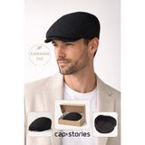 Capstories Siyah Erkek Kasket Şapka – İlkbahar Yaz Sezonu İngiliz Stili (Peaky Blinders) Tarzı M - L Uyumlu Standart Beden - 0 - Siyah