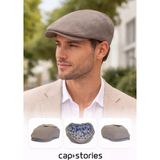 Capstories Vizon Erkek Kasket Şapka – Doğal Dokulu Pamuklu Kumaş – Standart Beden - Ilkbahar Yaz
