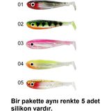 Captain 3074 Duck Tail Soft 9cm 8.6gr 5'li Paket Silikon Yem Iğnesiz - 05