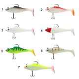 Captain 3568 Cracker Soft 12 cm Levrek Turna Silikonu 3'lü Set Suni Balık