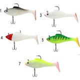 Captain 3568 Cracker Soft 12CM 26GR Levrek Turna Silikonu 3'lü Set Suni Yem - No:4