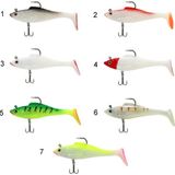 Captain 3568 Cracker Soft 12CM Levrek Turna Silikonu 3lü Set Suni Balık - Seçenek: 6