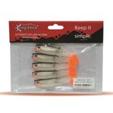 Captain 3569 Style Soft 8 cm Levrek Silikonu 5'li Paket Suni Yem