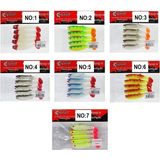 Captain 3569 Style Soft 8cm 5.5gr Silikon Yem 5'li Paket - No:7