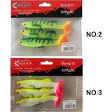 Captain 3575 Perfecto Soft 10CM 20GR Turna Silikonu 3'lü Paket Yem - No:3