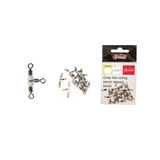 Captain 5048 Üçlü Boncuklu Fırdöndü 10 Adet Black Nikel