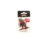 Captain 5129 Üçlü Boncuklu T Fırdöndü 5 Adet Black Nikel