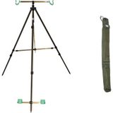 Captain 6807 Tripod Teleskobik 2li Ayarlanabilir Surf Kamış Sehpası 180CM - Siyah
