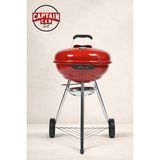 Captain Can Grill Set&go 47 Kömürlü Barbekü I Kömürlü Mangal - Kırmızı