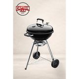 Captain Can Grill Set&Go 47 Kömürlü Barbekü | Kömürlü Mangal - Siyah