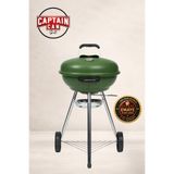 Captain Can Set&Go 47 Kömürlü Mangal I Kömürlü Barbekü (Mat Yeşil)