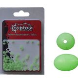 Captain Glow 100'lü 6 mm Boncuk Oval Çapari ve Takım Boncuğu