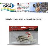 Captain Levrek Turna Silikonu Captaın Pencıl Soft 10 cm 3 Lü Pk Renk : 1