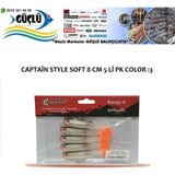 Captain Levrek Turna Silikonu Captaın Style Soft 8 cm 5’li Pk Renk :3