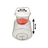 Captain Şamandralı Tel Livar Balık Sepeti 12MM Göz - 30x38 cm