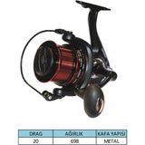 Captain Sumo 8000 Surf Makine 7+1 Bilye Metal Kafalı 698 Gr Ağırlık ile Uzun Mesafe Atışları İçin