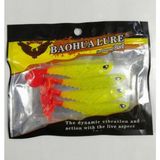 Captain Viper Soft 8.5 cm 5,5 gr 4'lü Paket Silikon Yem - Lemon