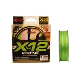 Captain X12 Power Pe 12 Örgü Spin İp Misina 150Mt Green White Standart 0.27 Mm