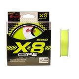 Captain X8 Power Pe 8 Örgü Spin İp Misina 150Mt Lemon Yellow Standart 0.22 Mm