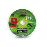 Captain X9 Megane Tech Pe 9 Örgü Spin İpi 125Mt Dark Green Standart 0.25 Mm