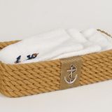 captainRa Marine Mini Havlu Sepeti (Dikdörtgen) | Krem
