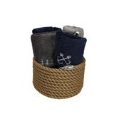 captainRa Marine Mini Havlu Sepeti (Yuvarlak) | Krem