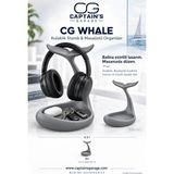 Captain's Garage Cg Kulaklık Standı- Dekor ( Balina Kuyruğu Temalı ) - Gri