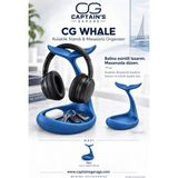 Captain's Garage Cg Kulaklık Standı- Dekor ( Balina Kuyruğu Temalı ) - Mavi