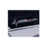 Captiva Yan Cam Sticker Oto Kapı 20 Cm X 7 Cm Hologram c16