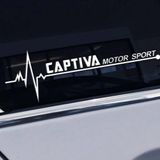 Captiva Yan Cam Sticker Oto Kapı Çıkartma Tuning oto 20 cm x 7 cm yazı 49