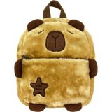 Capybara 5249 Kahverengi Günlük Peluş Sırt Çantası - Erkek Çocuk