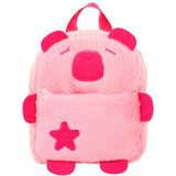 Capybara 5249 Pembe Günlük Peluş Sırt Çantası - Kız Çocuk