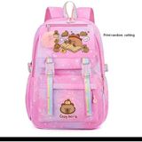 Capybara Buyuk Boy Okul Çantası - Pembe - 1 Adet