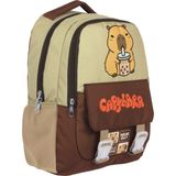 Capybara Erkek Çocuk Ilkokul Okul Sırt Çantası - Kahverengi - Bej - 5200