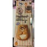 Capybara Figürlü 3 Bölmeli Kalemtraşlı Sukuşi Model Kalem Kutusu AD46461 - Kahverengi - Bej