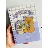 Capybara Kapibara Eğlenceli Sayfalar Çizgili Spiralli Defter A5 Anime Okul Kırtasiye Ofis Hediye