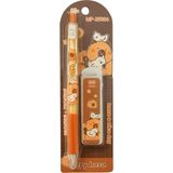 Capybara Kawaii Uçlu Kalem Seti | 0.7mm Uçlu Kalem + Yedek Uç | Sevimli Okul Kırtasiye Hediye - Turuncu