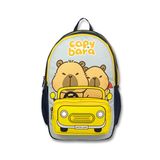 Capybara Lacivert Erkek Çocuk Logo Baskılı Sırt Çantası 6218-Capybara Seyahatte Sırt Çantas