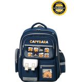 Capybara Orijinal Lisanslı Okul Çantası – Fonksiyonel, Su Geçirmez, Cepli, Erkek/kız Çocuk Çantası - Lacivert