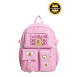 capybara Orijinal Lisanslı Okul Çantası – Sevimli tasarım, Su geçirmez, cepli Erkek/Kız Çocuk çanta