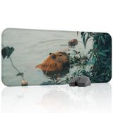 Capybara Oyuncu Gaming Mouse Pad Kauçuk Kaymaz Taban Mousepad (V3, 70x30 XL)