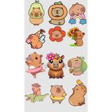 Capybara Sticker Telefon Laptop Notebook Tablet Defter Matara Stiker Etiket ST1658