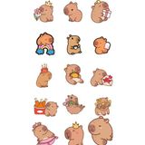 Capybara Sticker Telefon Laptop Notebook Tablet Defter Matara Stiker Etiket ST1699
