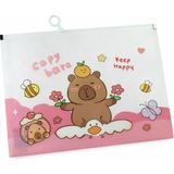 Capybara Tasarımlı A4 Şeffaf Dosya - 41 Delft Blue