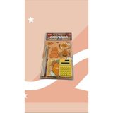 Capybara Temalı Kırtasiye Seti 7 Parça - Sevimli Defter, Hesap Makinesi, Kalem ve Okul Gereçleri - 860-Turuncu - 5 Adet