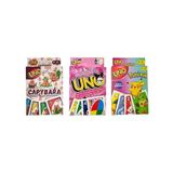 Capybara Uno + Kuromi Uno + Pokemon Uno Oyun Kartları 3'Lü Set