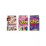Capybara Uno + Kuromi Uno + Stitch Uno Oyun Kartları 3'Lü Set