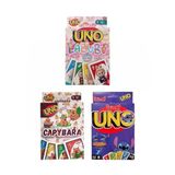 Capybara Uno + Stitch Uno + Labubu Uno Oyun Kartları 3'Lü Set