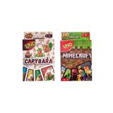 Capybara Uno Ve Minecraft Uno Oyun Kartları 2'Li Set